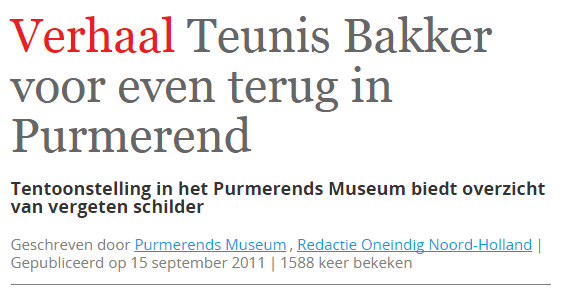 Oneindig Noord Holland